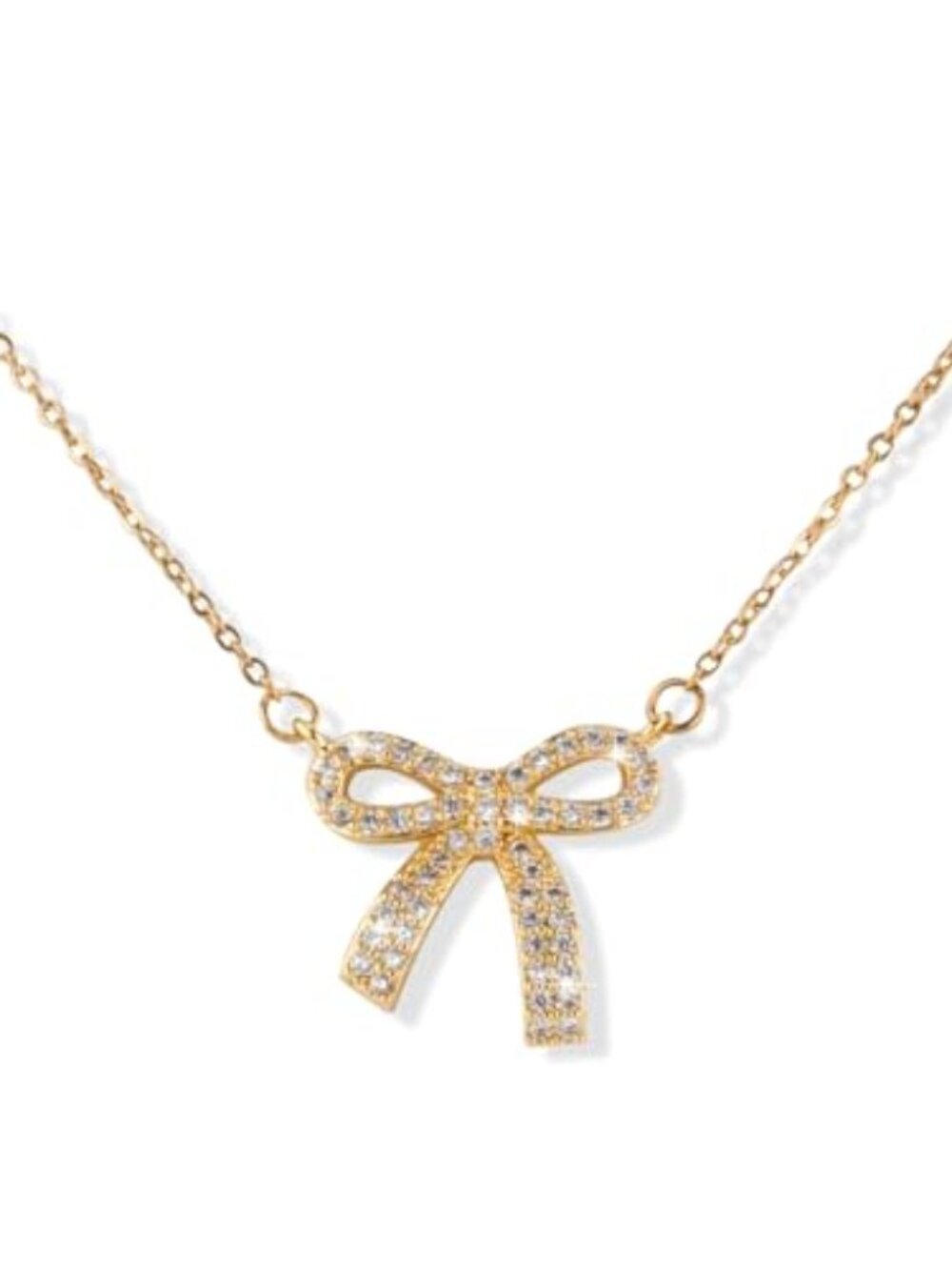 Bow Necklace, Dainty Ribbon Bowknot‎ Chain Necklace Cute Fashion Bowtie
